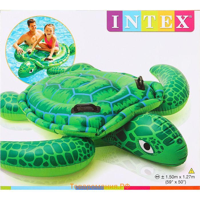 Игрушка для плавания INTEX «Черепаха» 57524NP, с ручками, 150×127 см, от 3 лет