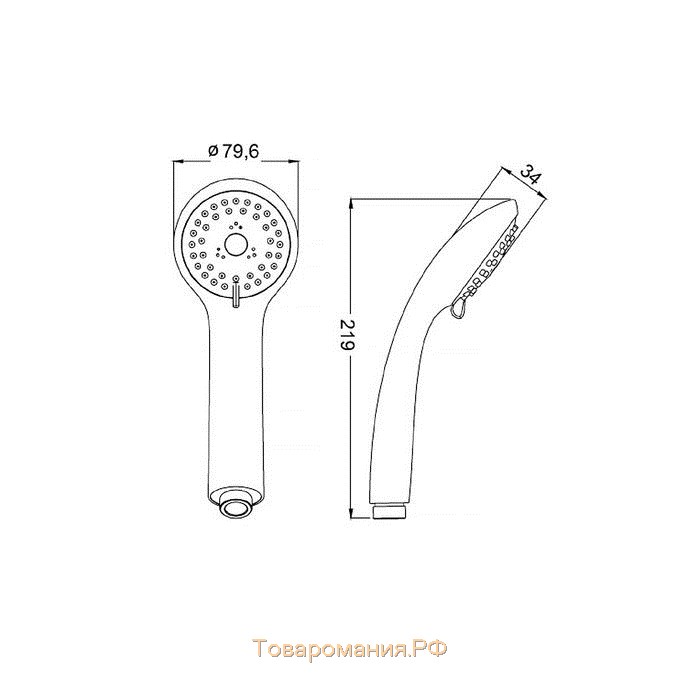 Душевая лейка IDDIS A11031, 3 режима