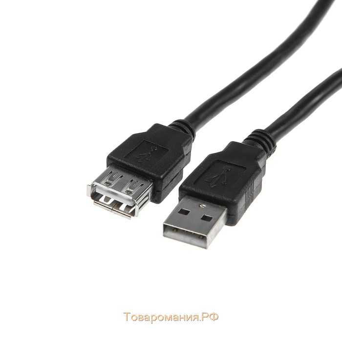Кабель-удлинитель CAB-5, USB A (m) - USB A (f), 1.5 м, черный