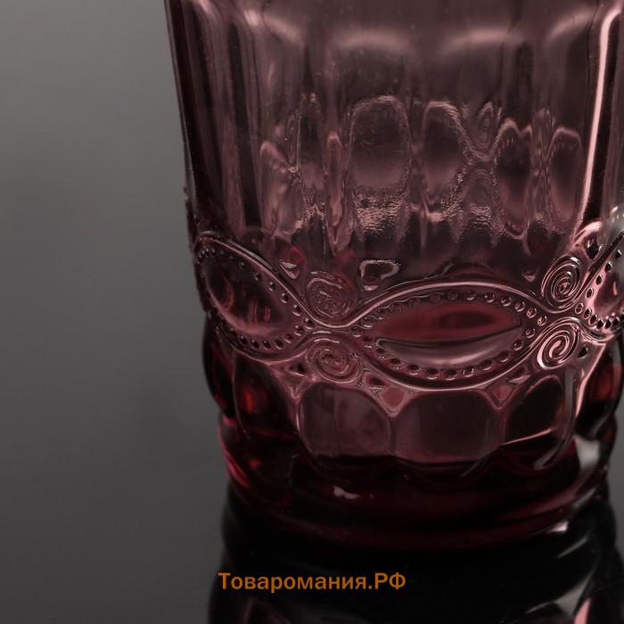 Стакан Magistro «Ла-Манш», 220 мл, стекло, розовый