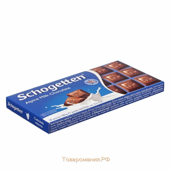 Шоколад Schogetten Alpine Milk Chocolate, 100 г