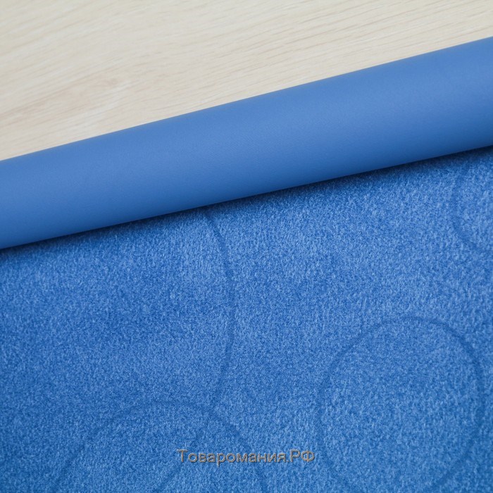 Штора рулонная «Блэкаут», светонепроницаемая, 60 х 160 см, замша, цвет синий
