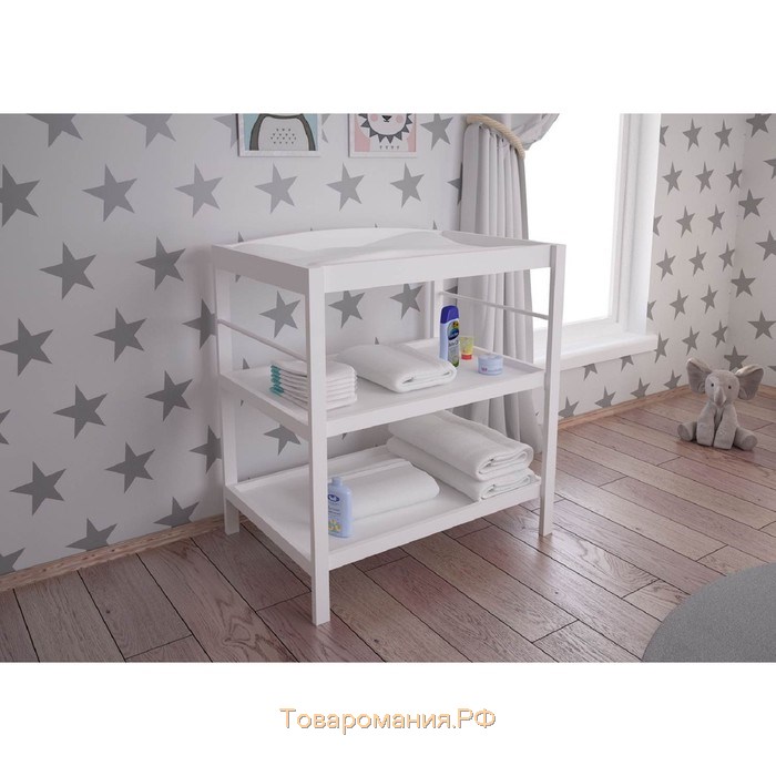 Пеленальный столик Polini kids Simple 1080, цвет белый