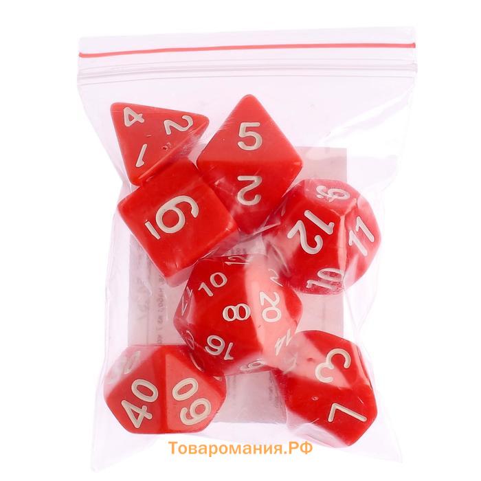 Набор кубиков для D&D (Dungeons and Dragons, ДнД), серия: D&D, "Время игры", 7 шт