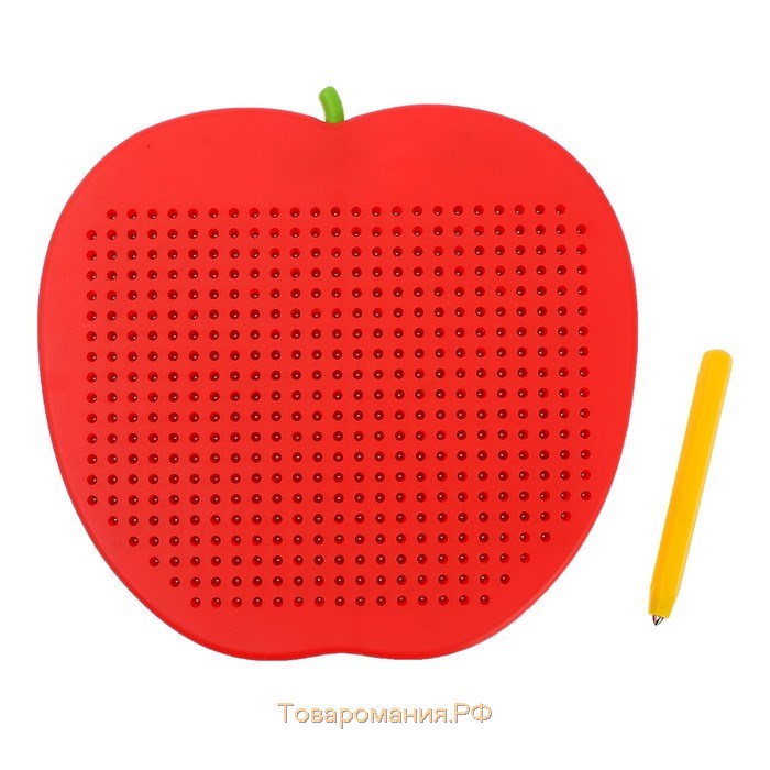 Магнитный планшет «Яблоко», большое, 468 отверстий, цвет красный