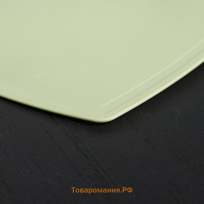 Набор кухонных принадлежностей «Керамик», 3 предмета: нож 16 см, овощечистка 12 см, доска 19,5×15,5 см, цвет голубой