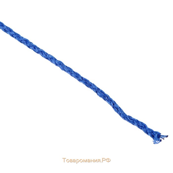 Шнур для вязания "Классик" без сердечника 100% полиэфир ширина 4мм 100м (васильковый)