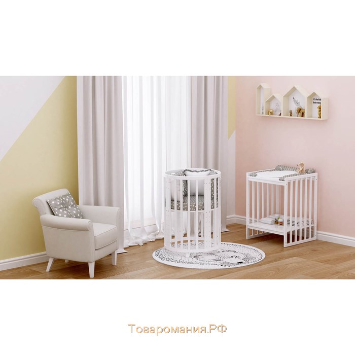 Кроватка детская Polini Kids Simple 911, цвет белый