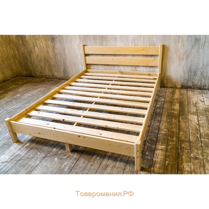 Кровать из массива сосны, «Кантри», 1200 × 2000 мм, цвет сосна