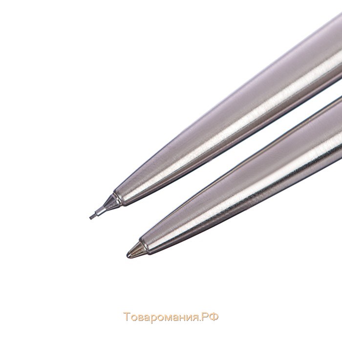 Набор Parker Jotter Core KB61 Stainless Steel CT, ручка шариковая, корпус из нержавеющей стали + карандаш механический 0.5 мм