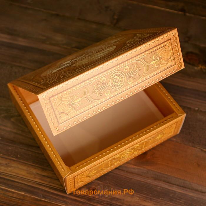 Коробка картонная «Шкатулка» + пакет, 27×8.5×19 см