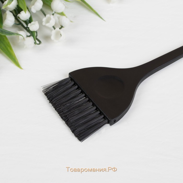 Кисть для окрашивания волос, 21 х 5,5 см, цвет чёрный