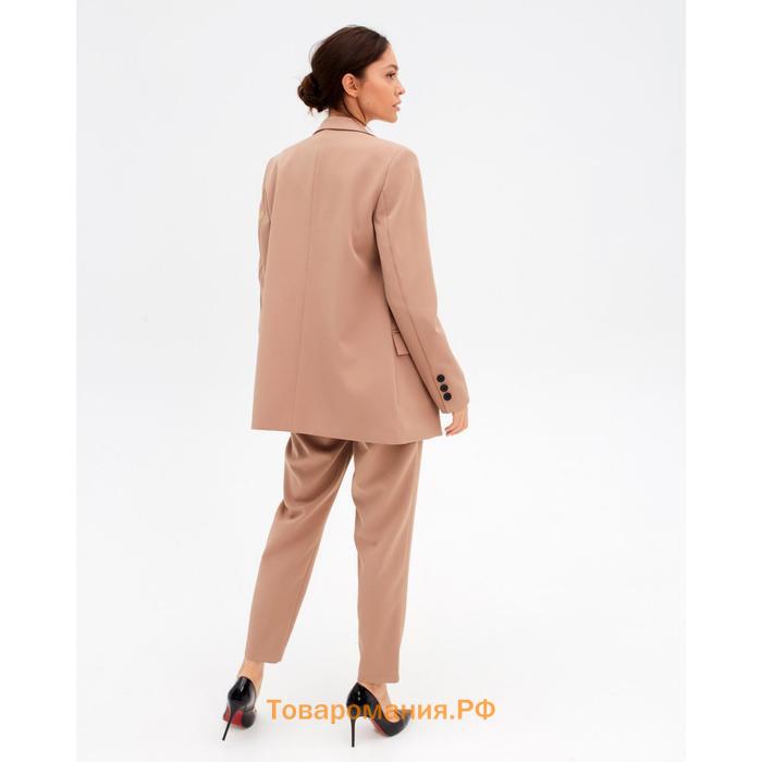 Пиджак женский двубортный MIST размер 42, цвет бежевый
