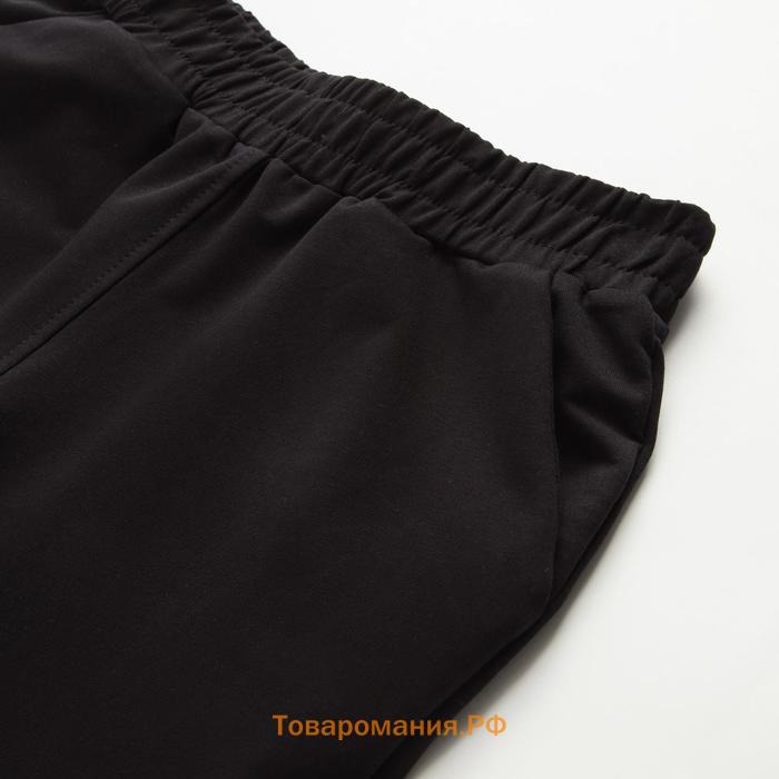 Спортивный костюм женский (худи, брюки) MINAKU: Casual Collection, цвет чёрный, размер 44