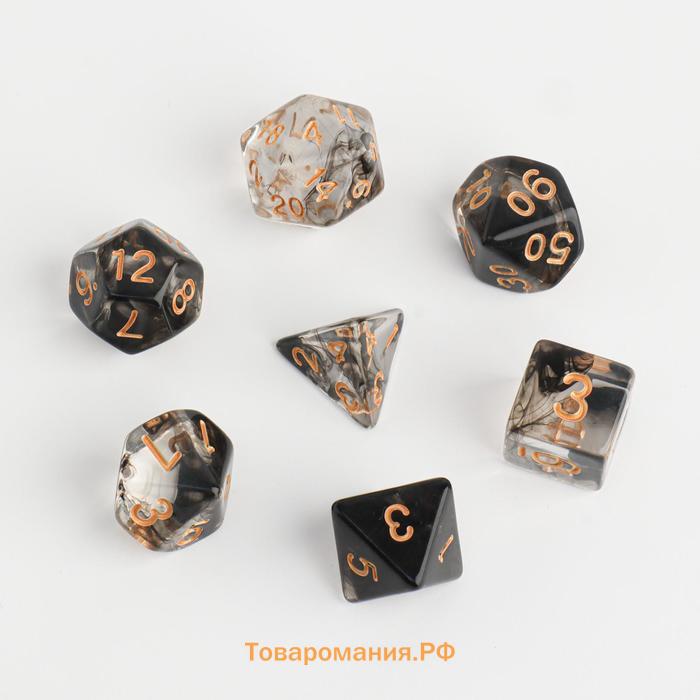 Набор кубиков для D&D (Dungeons and Dragons, ДнД), серия: D&D, "Время игры. Туман", 7 шт