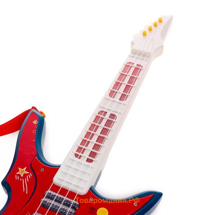 Игрушка музыкальная-гитара «Крутой рокер», звуковые эффекты
