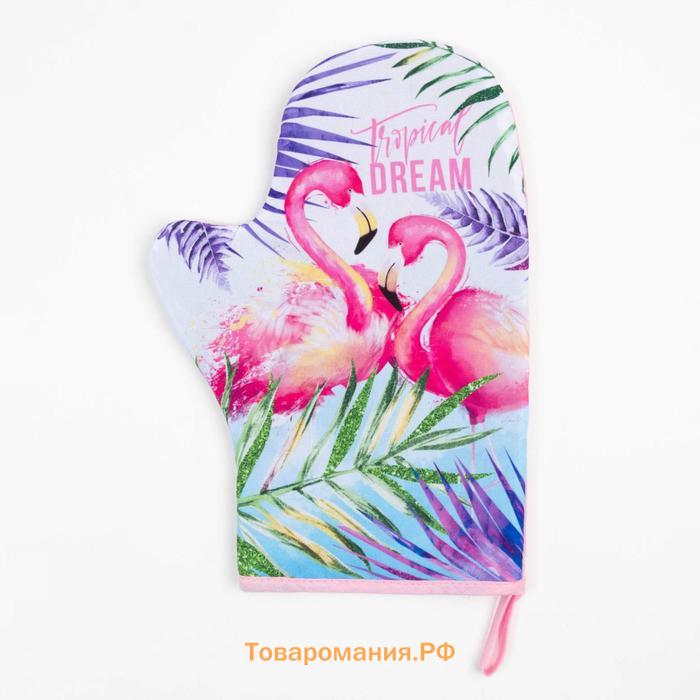 Набор кухонный Tropical dream варежка-прихватка 20х28см, прихватка 17х17см,