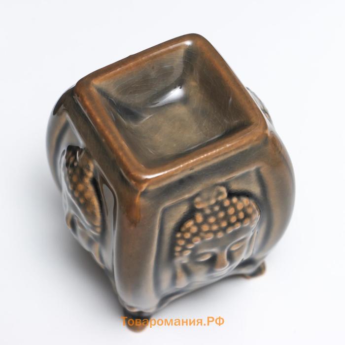 Аромалампа керамика "Изображение будды"  8,5х7,5х7,5 см   3467388