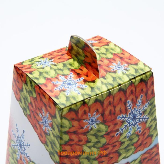 Подарочная коробка "Снеговик-почтовик", 14,3 х 12 х 21,4 см