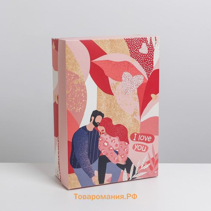 Коробка подарочная складная, упаковка, «Любовь», 30 х 20 х 9 см