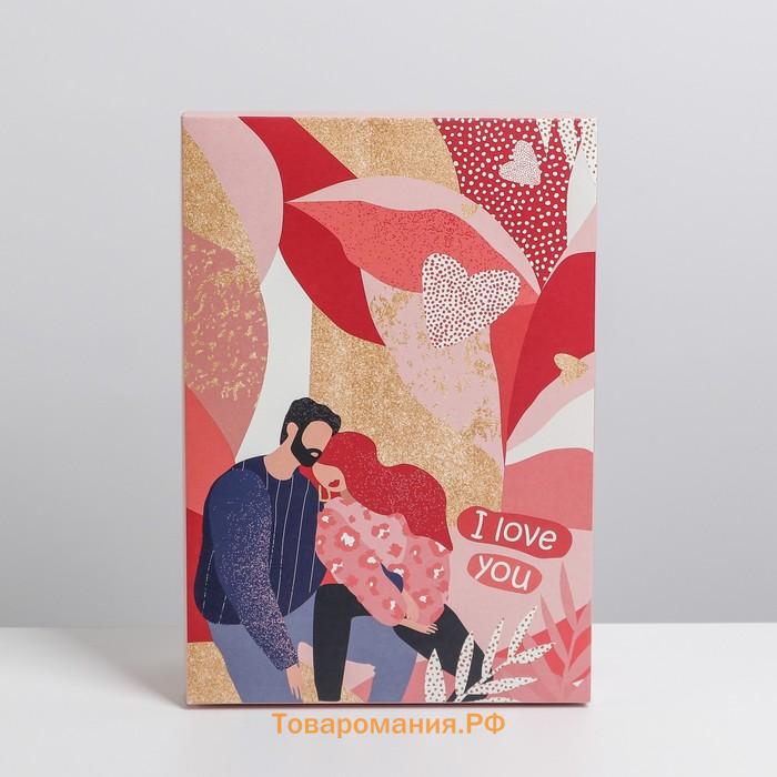 Коробка подарочная складная, упаковка, «Любовь», 30 х 20 х 9 см