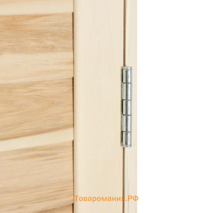 Дверь для бани и сауны из шпунтованной доски, ЛИПА Эконом 180х80 см