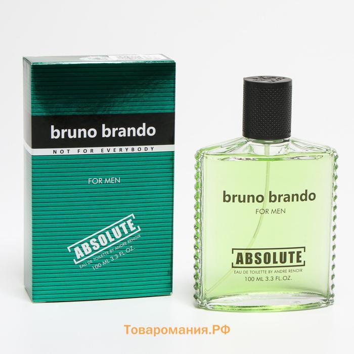 Туалетная вода мужская Absolute Bruno Brando, 100 мл (по мотивам Made For Men (B.Banani)