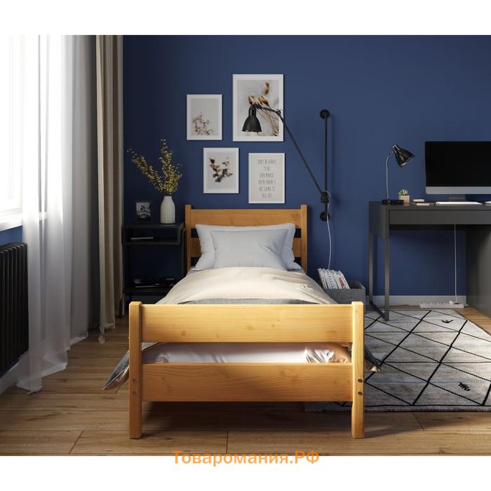 Кровать «Фрида», 90 × 200 см, массив сосны, без покрытия