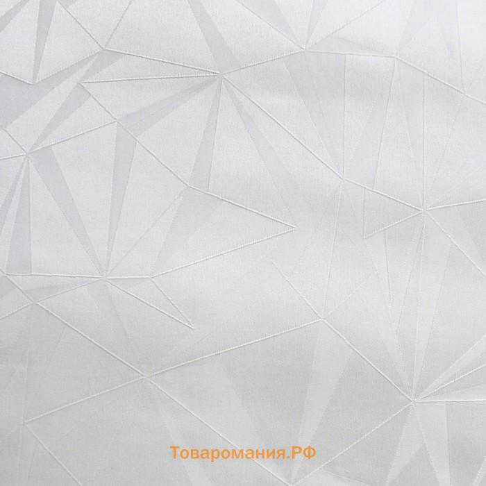 Рулонная штора «Грани», 70х175 см, цвет светло-серый
