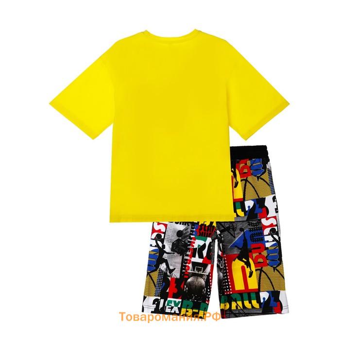 Комплект для мальчика: футболка, шорты, рост 128 см