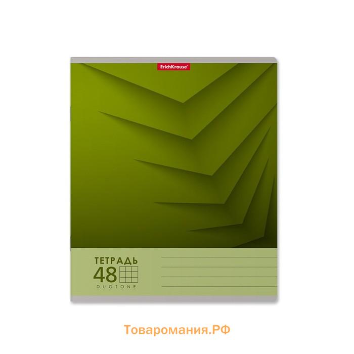 Тетрадь 48 листов в клетку, ErichKrause Duotone Next, обложка мелованный картон, блок офсет 100% белизна, МИКС