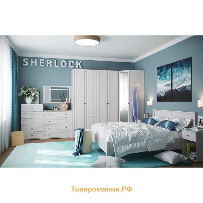 Кровать Sherlock 45, 900 × 2000 мм, без основания, цвет ясень анкор светлый