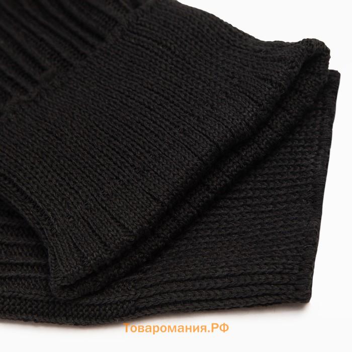 Носки мужские с махровым следом, цвет чёрный, размер 27