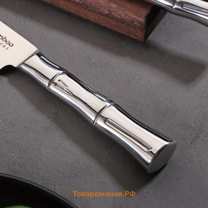 Набор ножей Samura BAMBOO, 3 шт: лезвие 8,8 см, 15 см, 20 см, стальная рукоять
