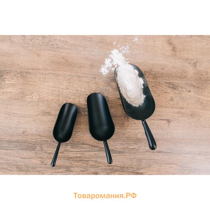 Совок Magistro Alum black, 520 мл, 27 см, цвет чёрный