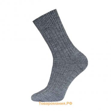 Носки мужские шерстяные, цвет тёмно-серый, размер 29