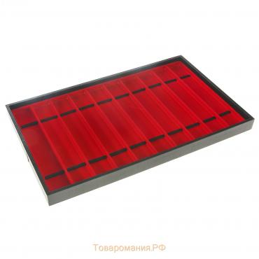 Подставка для украшений на 10 мест, 40.5×25×2.5, цвет красный