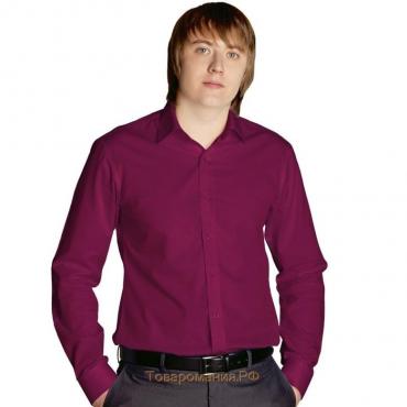 Сорочка мужская StanBusiness, размер 50, цвет винный 120 г/м