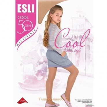 Колготки детские полиамидные ESLI COOL 50 ден цвет бежевый (beige), рост 140-146