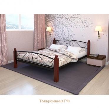 Кровать «Вероника Люкс Плюс», 1200×2000 мм, металл, цвет чёрный