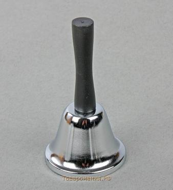 Колокольчик настольный "Shine", серебряный, 12 х 6.5 см