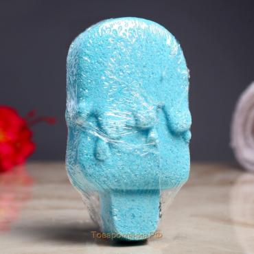 Бомбочка для ванны "Мороженка" с ароматом ванили,  90 гр, голубая