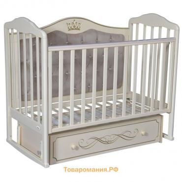 Кроватка Oliver Francesca Elegance Premium, универсальный маятник, цвет слоновая кость