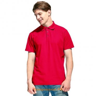 Рубашка мужская, размер 60-62, цвет красный