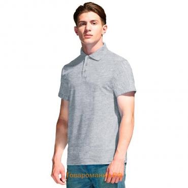 Рубашка мужская, размер 54, цвет серый меланж