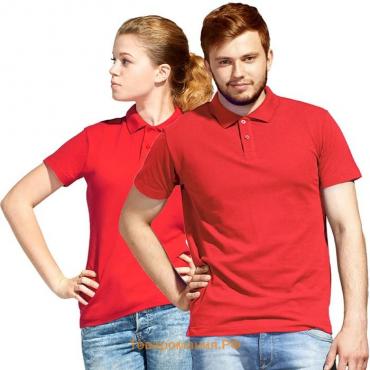 Рубашка унисекс, размер 58, цвет красный