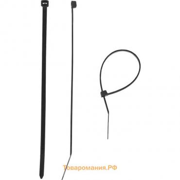 Стяжки кабельные "ЗУБР" черные КС-Ч1, 4.5 x 300 мм, нейлон, 100 шт.