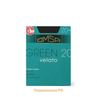 Колготки женские Omsa Green, 20 den, размер 3, цвет nero