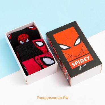 Набор носков "Spidey", Человек-Паук, 3 пары, 16-18 см