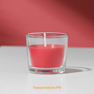 Свеча ароматическая в стакане АЛАНИЯ "Бархатная роза", 5,5 см